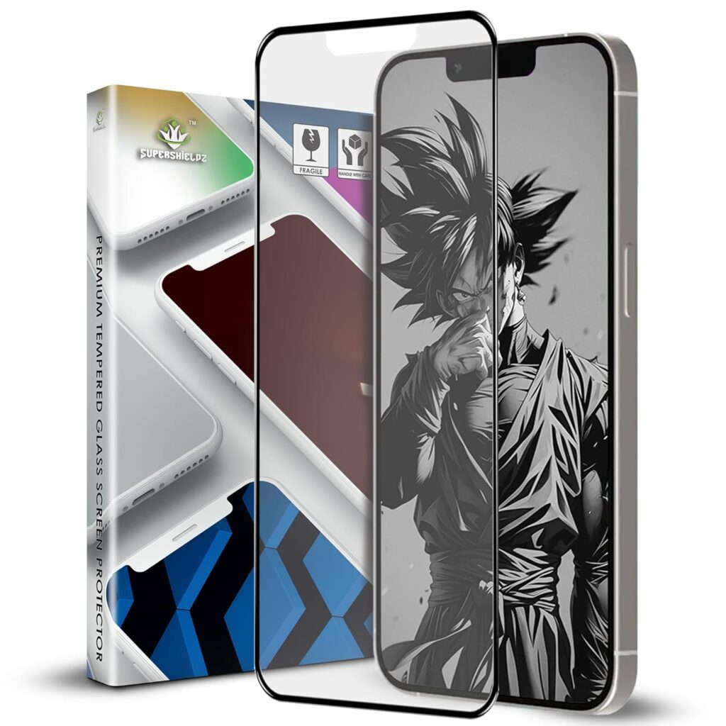 Supershieldz NeoGuard HD+ Gaming Matte Tempered Glass Screen Protector Guard for iPhone 14 Plus and 13 Pro Max, 9H Hardness, Anti-Static, Case-Friendly, Easy Installation Kit – 1 Pack