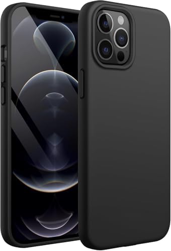 TOUCCH iPhone 13 Pro Max Soft OG Silicone Back Case| Shock Proof Design & Camera Protection | Premium Rubberised Cover (Microfiber Lining) for Apple iPhone 13 Pro Max | Ultra Smooth Silicone - Black