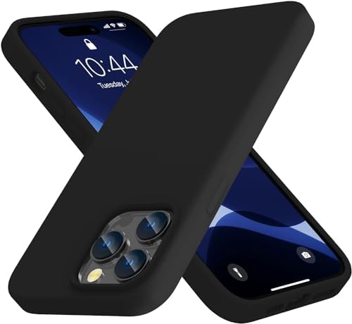 TOUCCH iPhone 13 pro Soft OG Silicone Back Case| Shock Proof Design & Camera Protection | Premium Rubberised Cover (Microfiber Lining) for Apple iPhone 13 pro | Ultra Smooth Silicone - Black