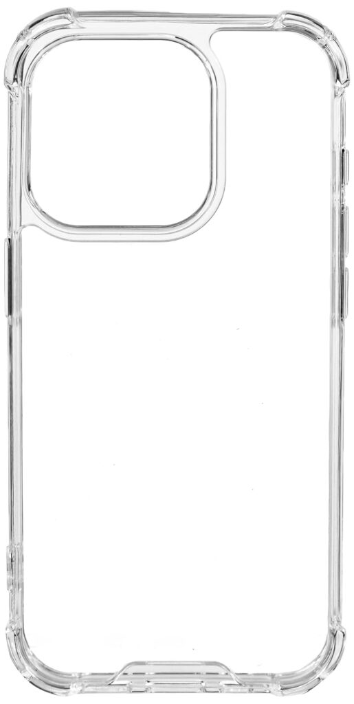 TOUCCH iPhone 15 Pro Hard Silicone Case (Transparent) | Shock Proof Scratch-Resistance Design & Camera Protection | Premium Slim Back Cover for iPhone 15 Pro | Clear Polycarbonate+TPU - Transparent