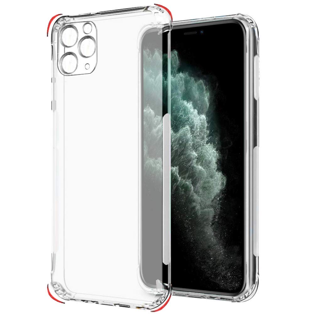 Transparent Back Cover for Apple iPhone 13 Pro Max |Shockproof|Original TPU Flexible Shockproof Soft Back Case Look| Must Buy (Please Check Your Phone Model Before Buying