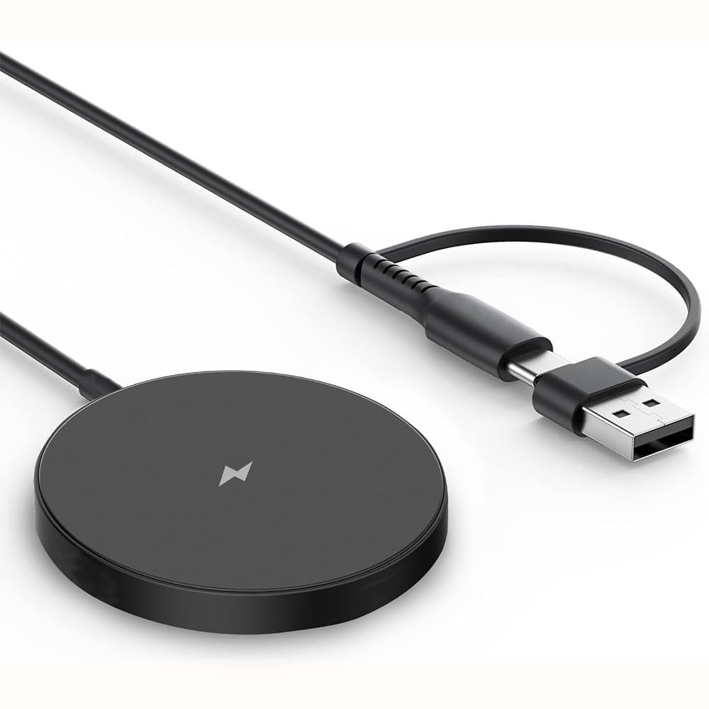 UNIGEN® Magtec 100 15W Magnetic Mag-Safe Wireless Charging Pad for iPhone 17/16 Plus/17/16 Pro/Max,15/15 Plus/15 Pro/15 Pro Max, 4/13/12 Series Black