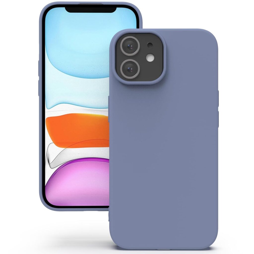 YATWIN Silicone Back Case for iPhone 11, Soft-Touch Phone Back Cover for Apple iPhone 11 - Lavender Grey