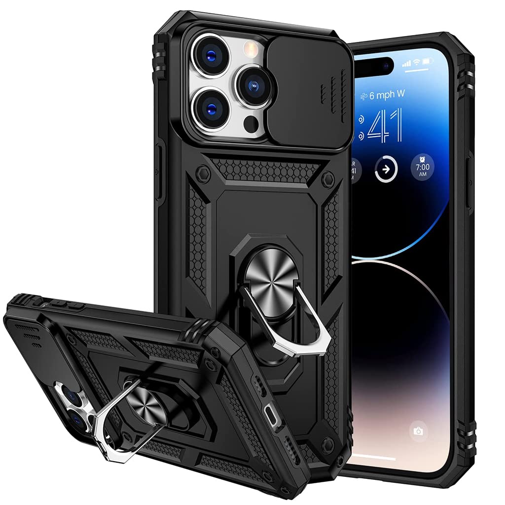 ZORBES TPU Phone Cover For Iphone 13 Pro Max With Stand, Iphone 13 Pro Max Cover With Camera Protection, Heavy Duty Shockproof Protective Iphone 13 Pro Max Case/Back Cover With Slide
