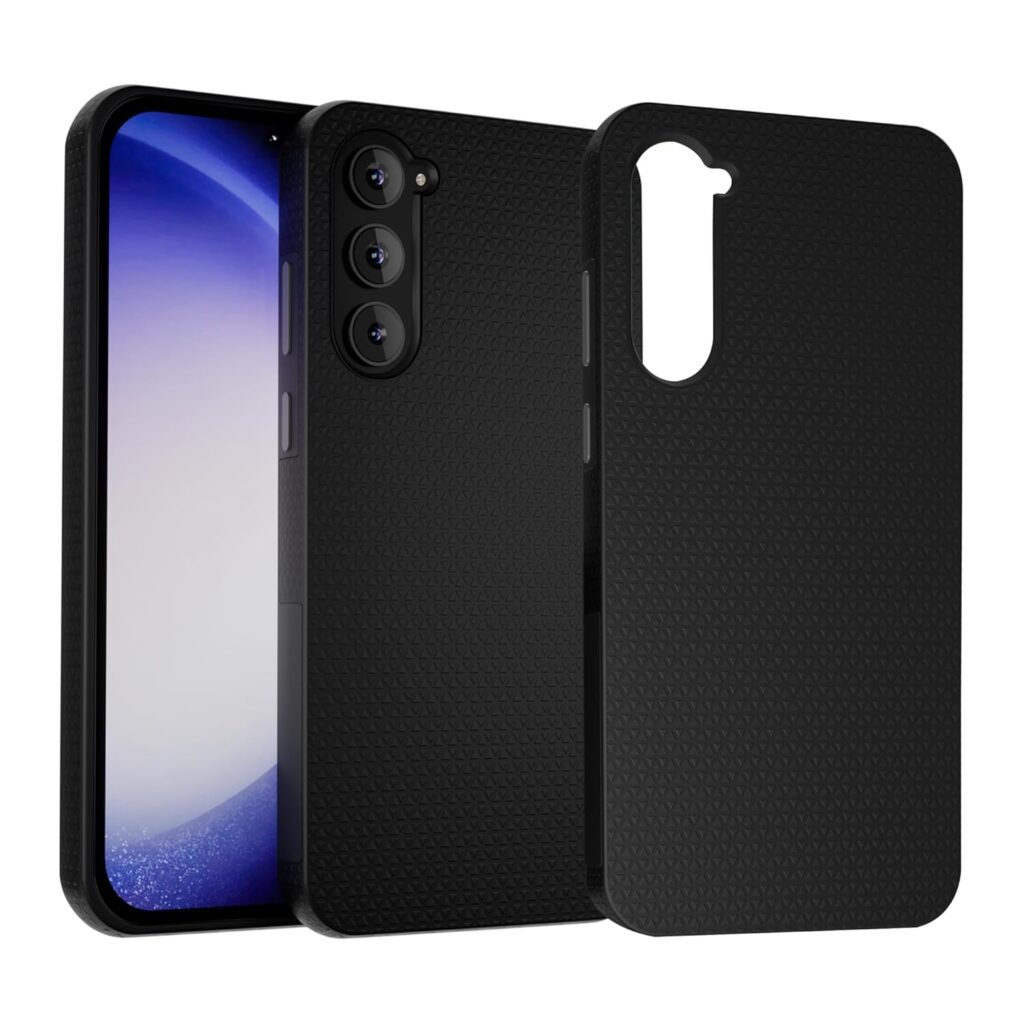 amazon basics Liquid Air Back Cover Case for Samsung Galaxy S23 (TPU | Matte Black)