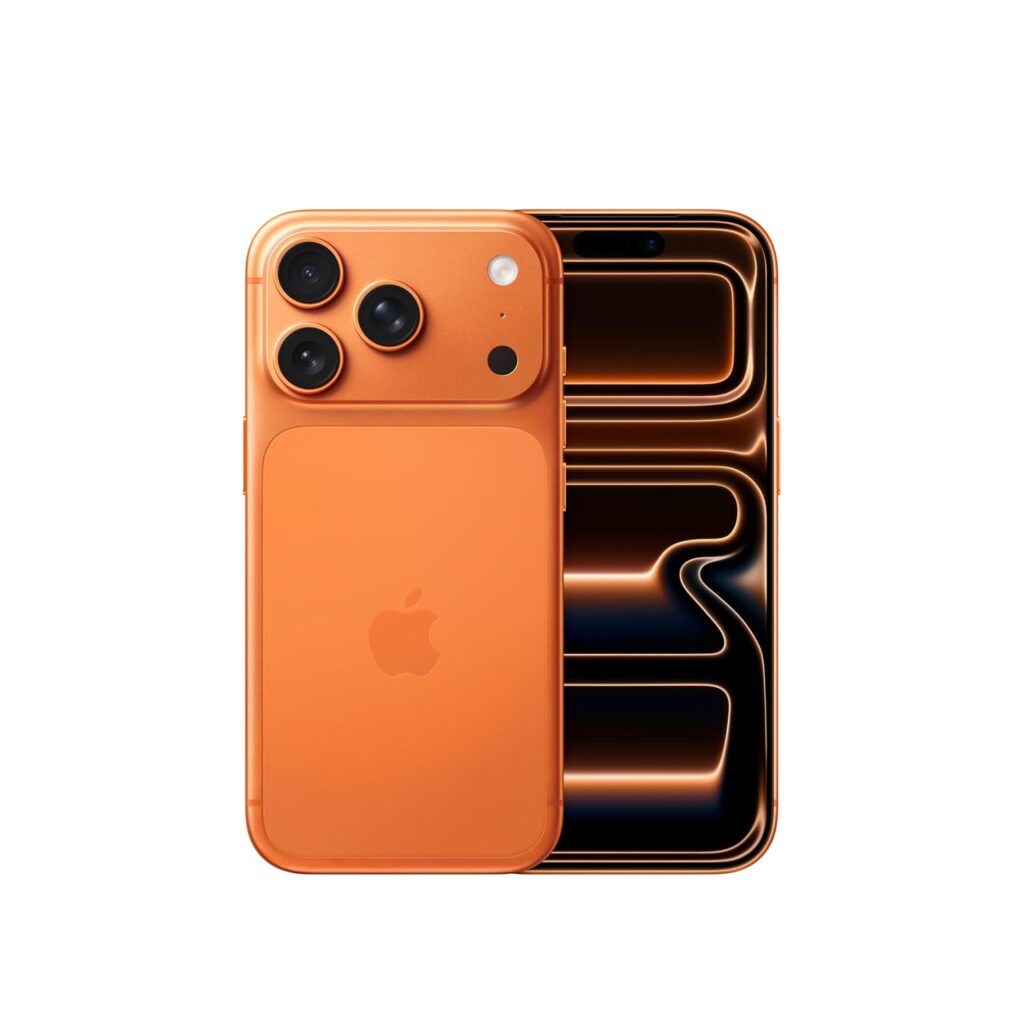 iPhone 17 Pro 512 GB: 15.93 cm (6.3″) Display with Promotion up to 120Hz, A19 Pro Chip, Breakthrough Battery Life, Pro Fusion Camera System with Center Stage Front Camera; Cosmic Orange